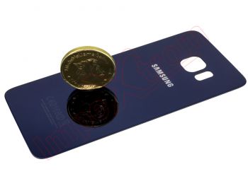 Carcasa Service Pack trasera color negro / azul zafiro para Samsung Galaxy S6 Edge Plus, G928F